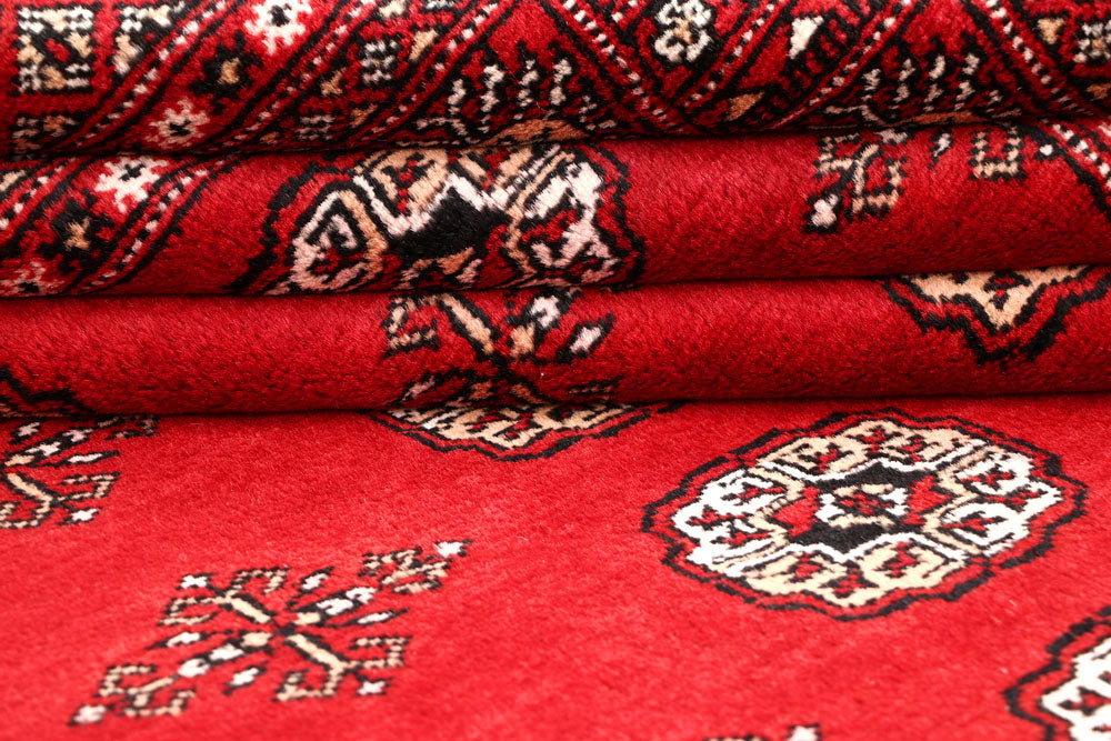 Red Bokhara 5' 7 x 8' 4 - No. 60455 - ALRUG Rug Store