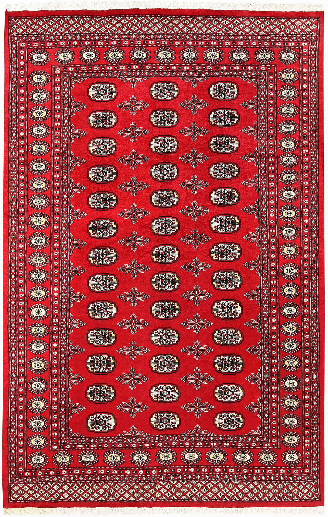 Firebrick Bokhara 5' 6 x 8' 7 - No. 60462 - ALRUG Rug Store