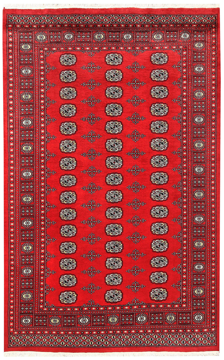 Firebrick Bokhara 5' 7 x 8' 10 - No. 60466 - ALRUG Rug Store