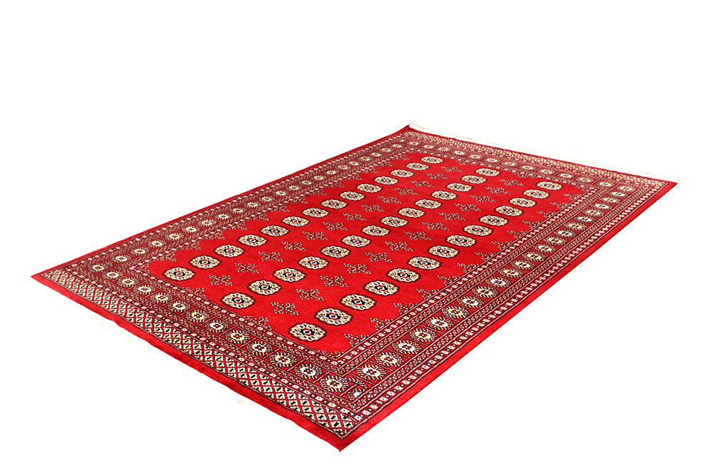 Firebrick Bokhara 5' 8 x 8' 5 - No. 60469 - ALRUG Rug Store