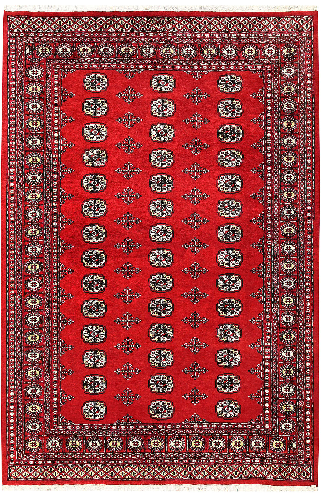 Firebrick Bokhara 5' 8 x 8' 5 - No. 60469 - ALRUG Rug Store