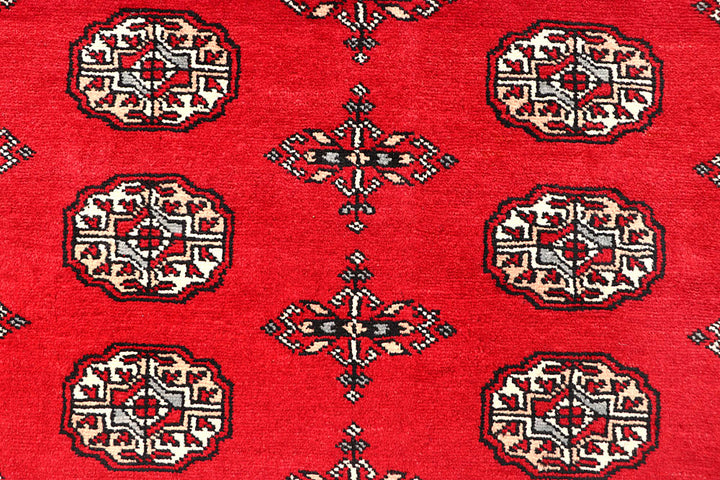 Red Bokhara 5' 8 x 8' 2 - No. 60471 - ALRUG Rug Store