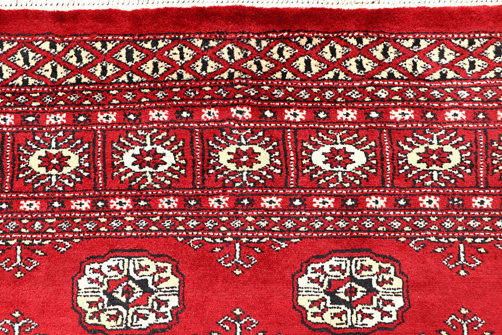 Firebrick Bokhara 5' 5 x 8' 4 - No. 60475 - ALRUG Rug Store