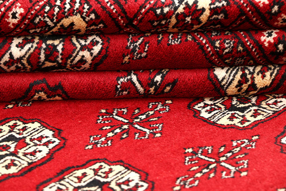 Firebrick Bokhara 5' 5 x 8' 4 - No. 60475 - ALRUG Rug Store