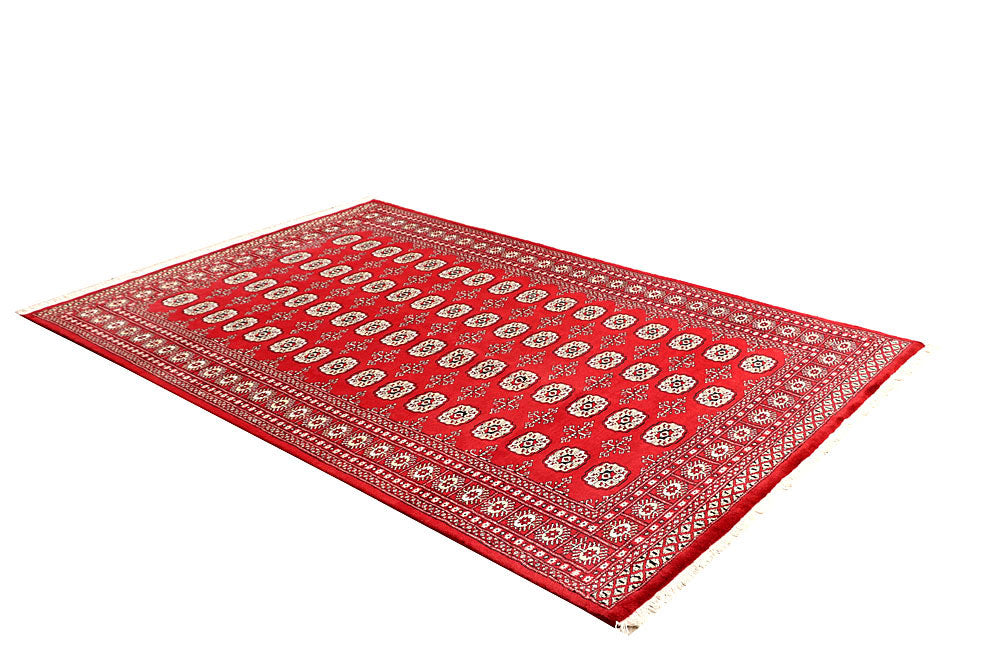Firebrick Bokhara 5' 5 x 8' 4 - No. 60475 - ALRUG Rug Store