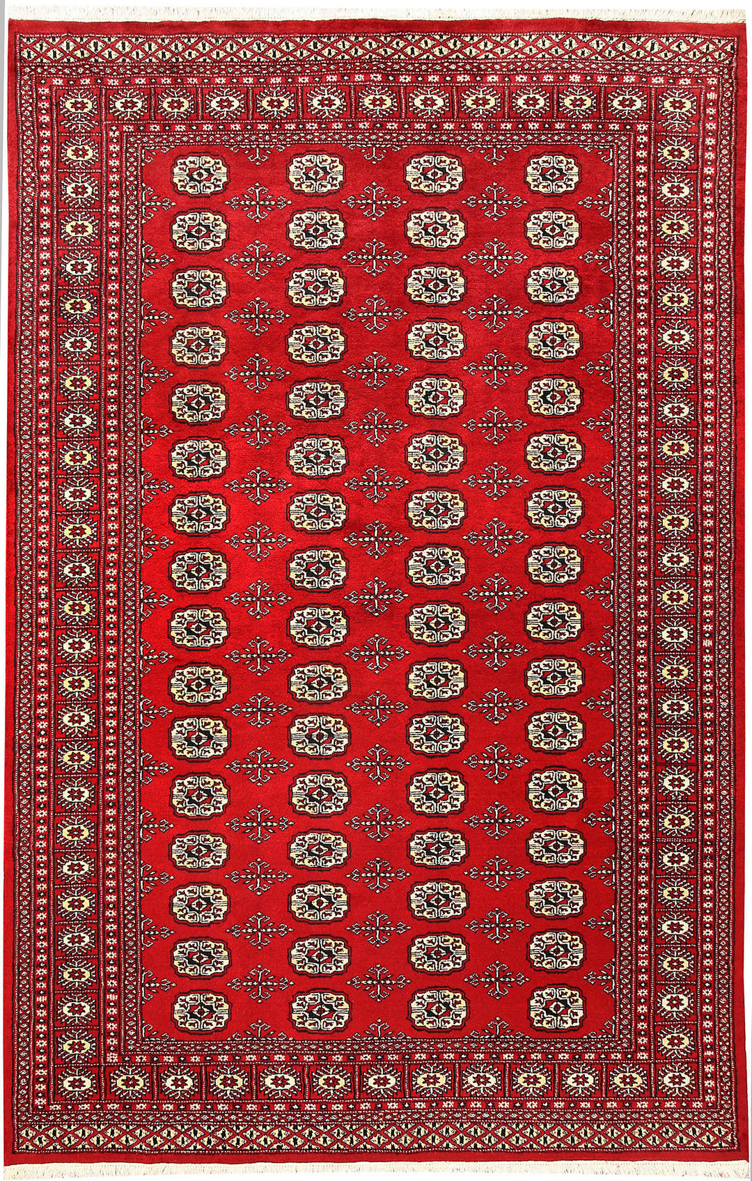 Firebrick Bokhara 5' 5 x 8' 4 - No. 60475 - ALRUG Rug Store