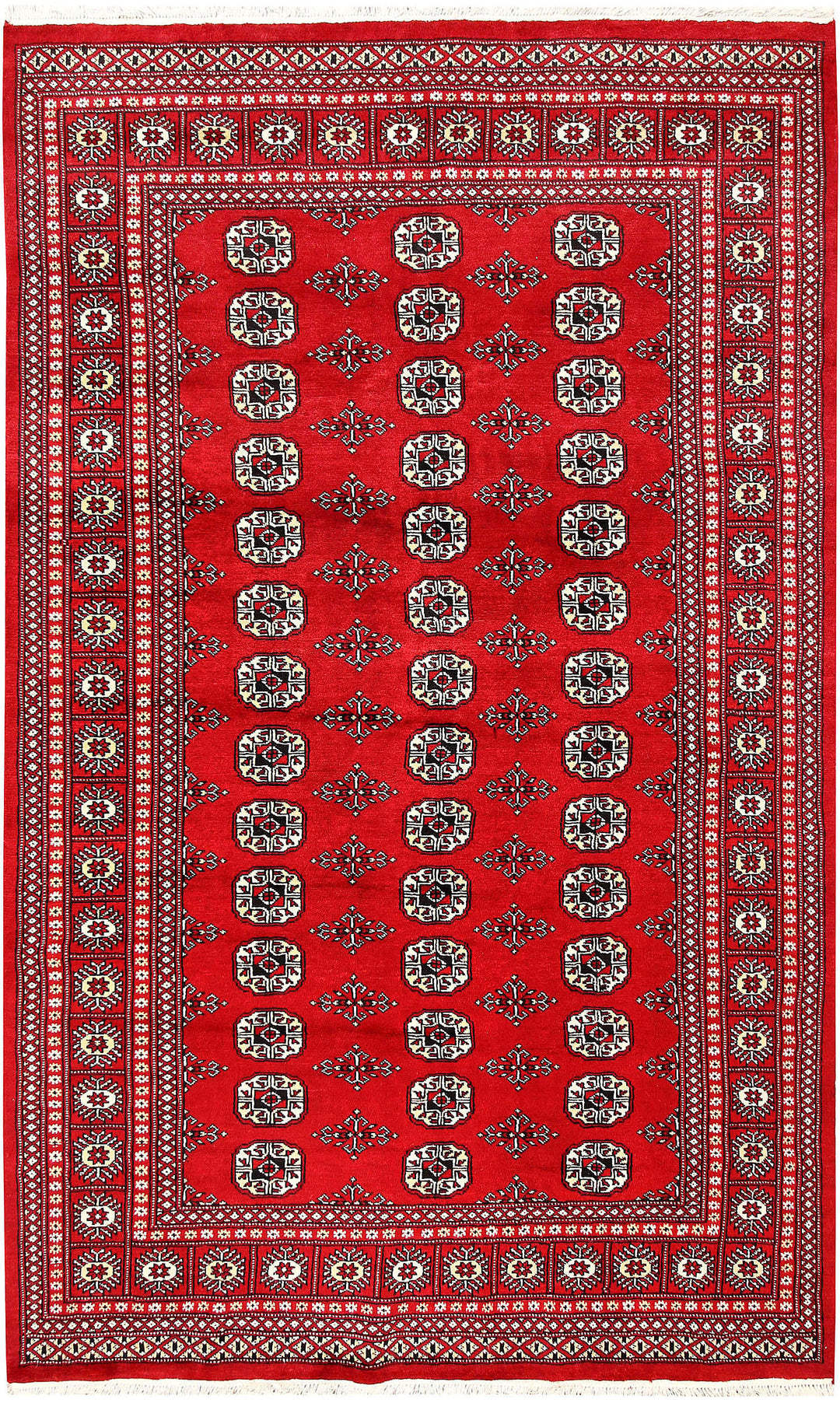 Red Bokhara 5' 7 x 8' 5 - No. 60484 - ALRUG Rug Store
