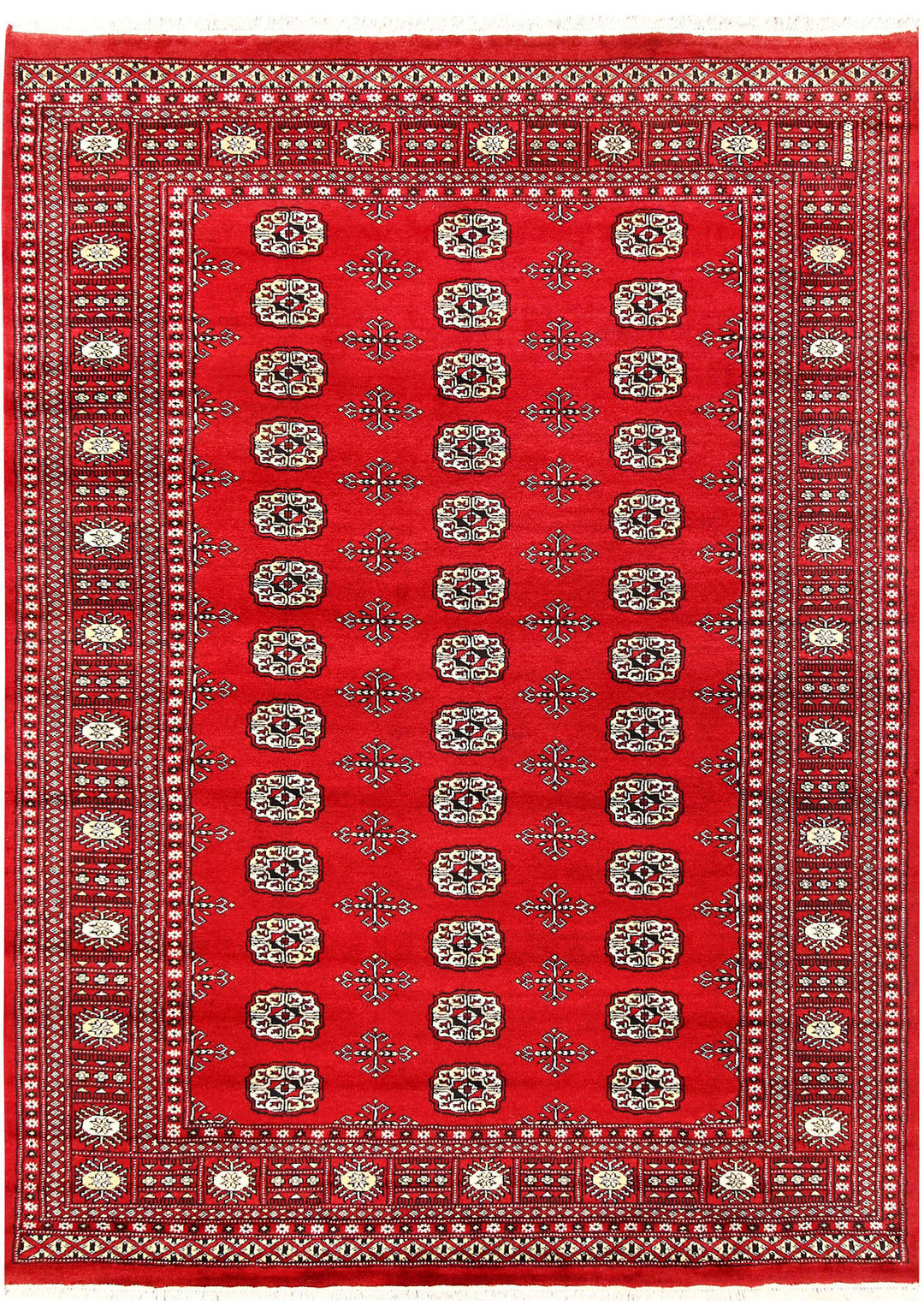 Firebrick Bokhara 5' 7 x 7' 7 - No. 60489 - ALRUG Rug Store