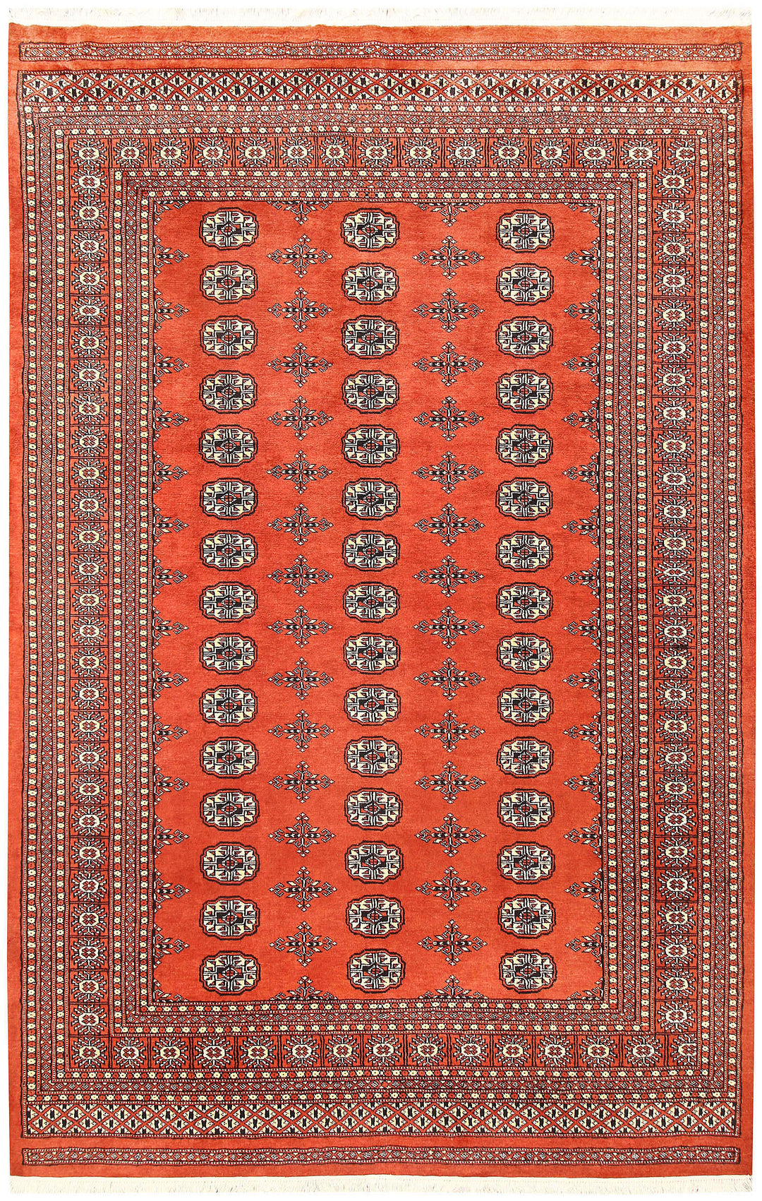 Coral Bokhara 5' 8 x 8' 8 - No. 60511 - ALRUG Rug Store