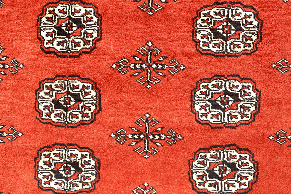 Orange Red Bokhara 5' 8 x 8' 6 - No. 60513 - ALRUG Rug Store