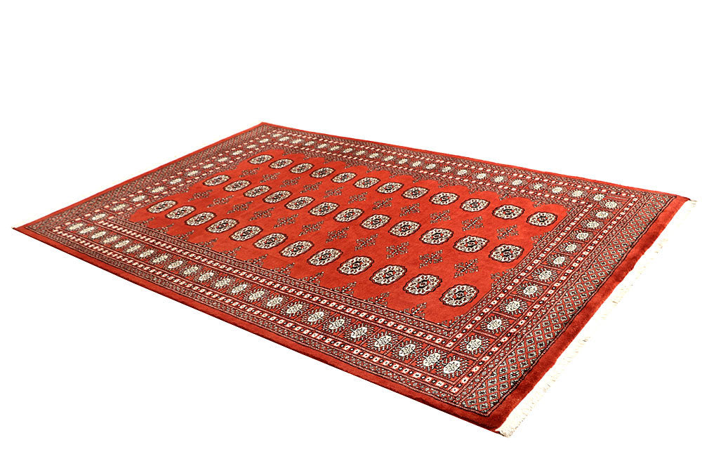 Orange Red Bokhara 5' 8 x 8' 6 - No. 60513 - ALRUG Rug Store