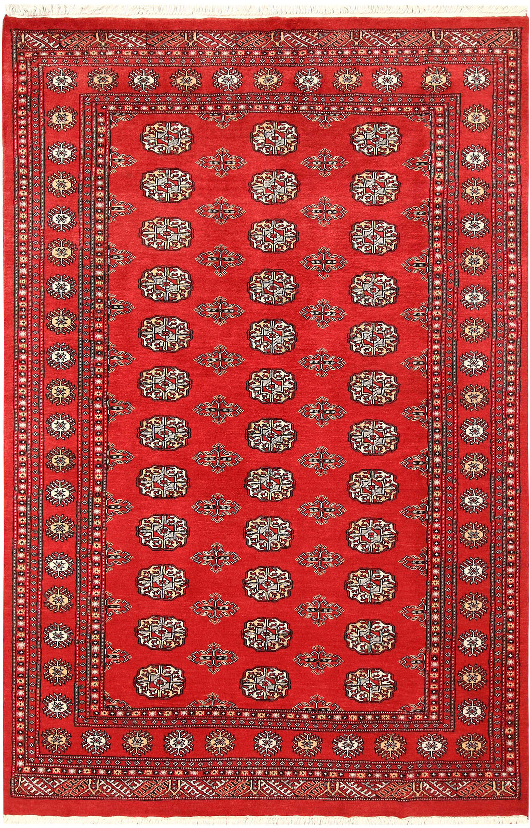 Firebrick Bokhara 5' 4 x 8' 5 - No. 60518 - ALRUG Rug Store