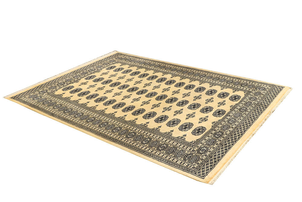 Cornsilk Bokhara 5' 5 x 7' 5 - No. 60525 - ALRUG Rug Store