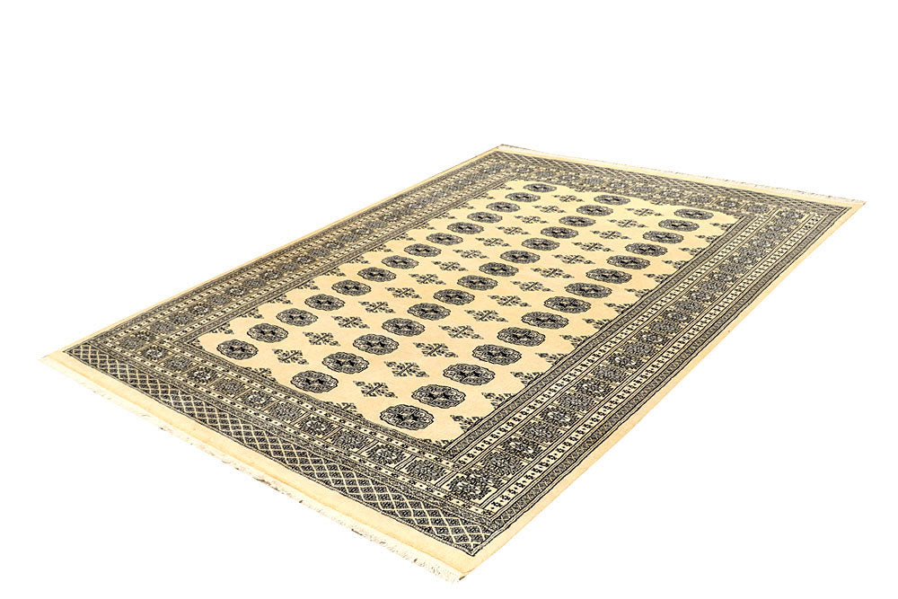 Cornsilk Bokhara 5' 5 x 7' 5 - No. 60525 - ALRUG Rug Store