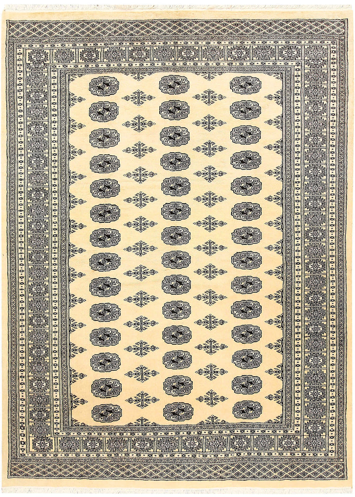 Cornsilk Bokhara 5' 5 x 7' 5 - No. 60525 - ALRUG Rug Store