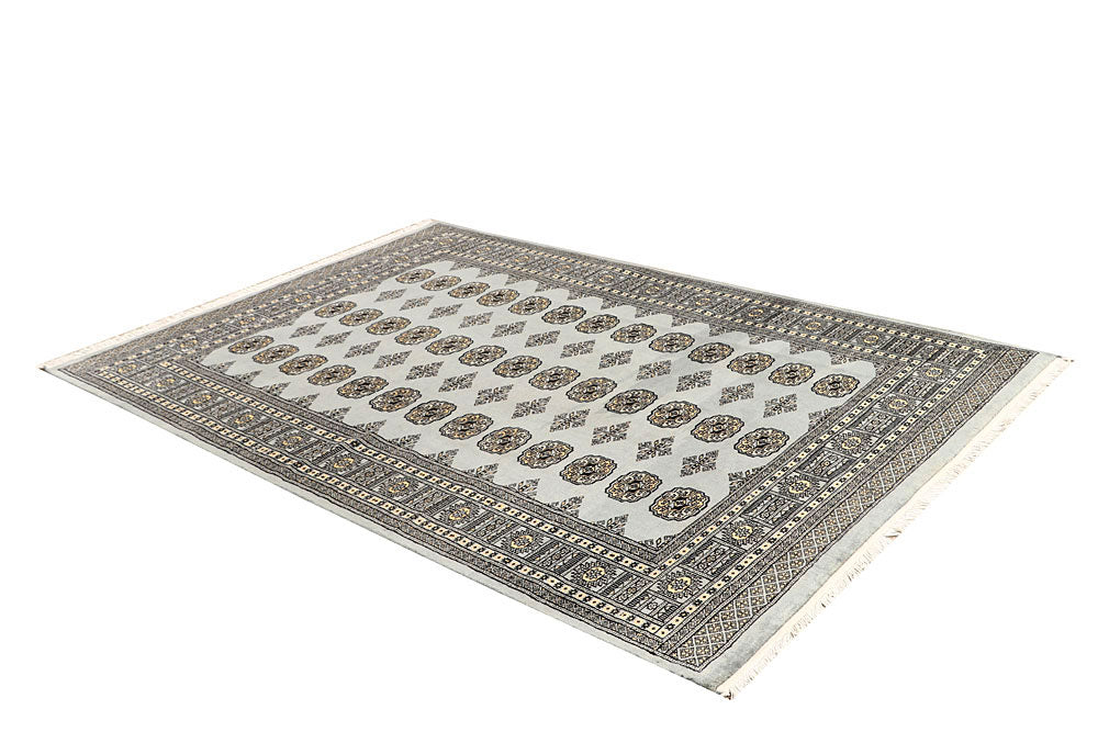 Silver Bokhara 5' 7 x 8' - No. 60534 - ALRUG Rug Store