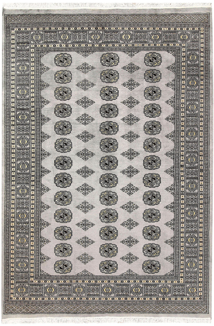 Silver Bokhara 5' 7 x 8' - No. 60534 - ALRUG Rug Store