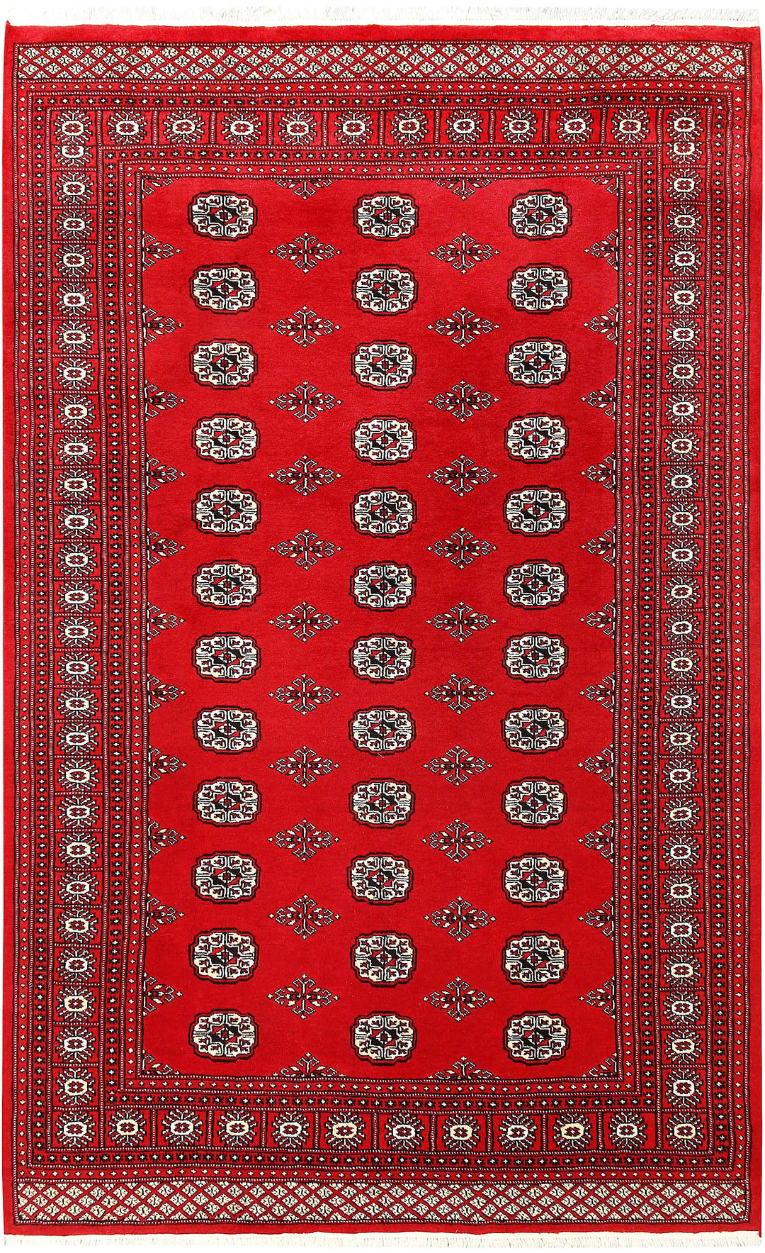 Firebrick Bokhara 5' 7 x 8' 10 - No. 60539 - ALRUG Rug Store