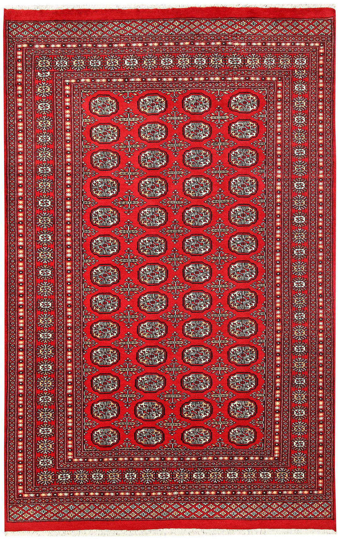Firebrick Bokhara 5' 7 x 8' 8 - No. 60542 - ALRUG Rug Store