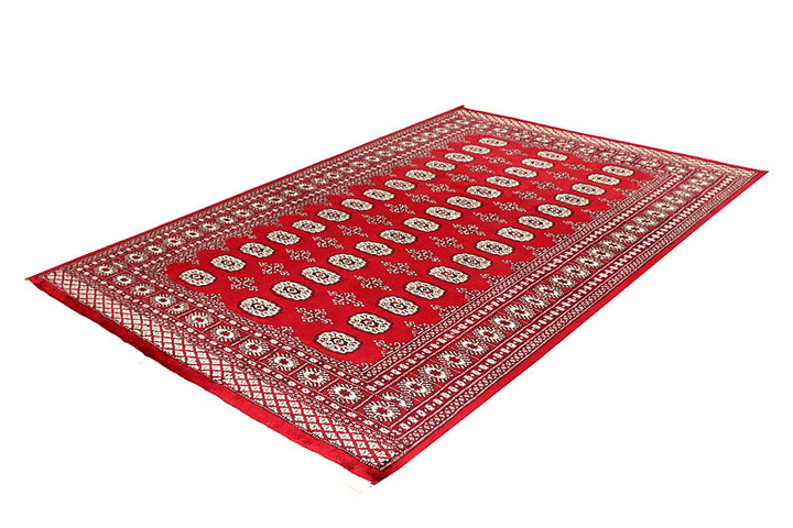 Red Bokhara 5' 6 x 8' 4 - No. 60551 - ALRUG Rug Store