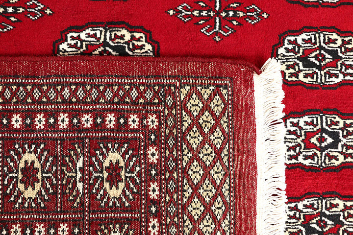 Red Bokhara 5' 6 x 8' 4 - No. 60551 - ALRUG Rug Store