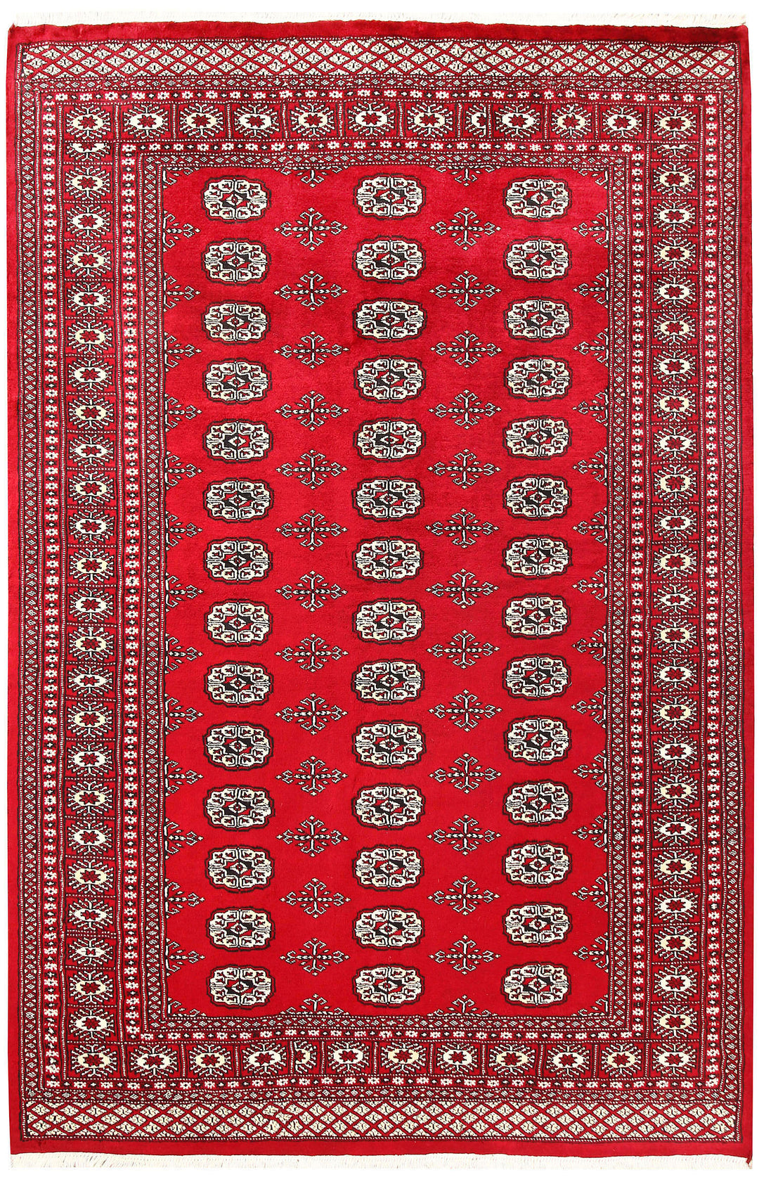 Red Bokhara 5' 6 x 8' 4 - No. 60551 - ALRUG Rug Store