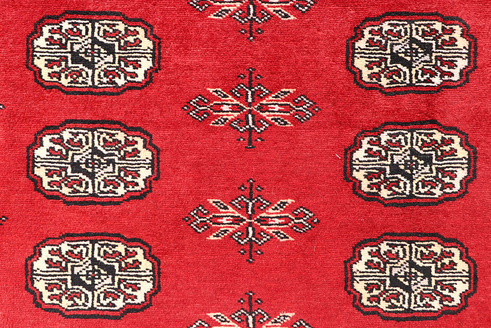 Red Bokhara 5' 7 x 8' 1 - No. 60554 - ALRUG Rug Store