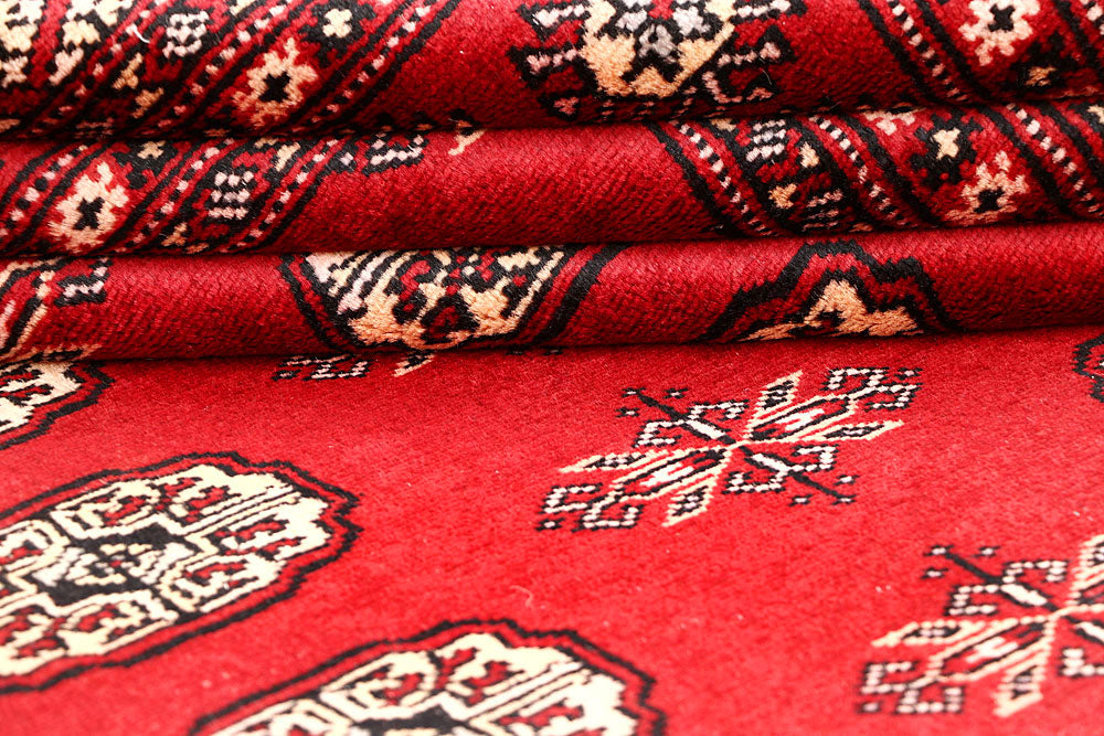 Red Bokhara 5' 7 x 8' 1 - No. 60554 - ALRUG Rug Store