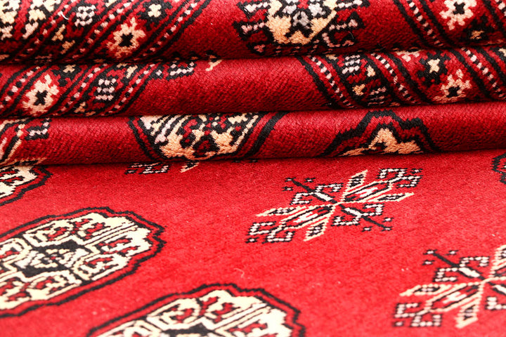 Red Bokhara 5' 7 x 8' 1 - No. 60554 - ALRUG Rug Store