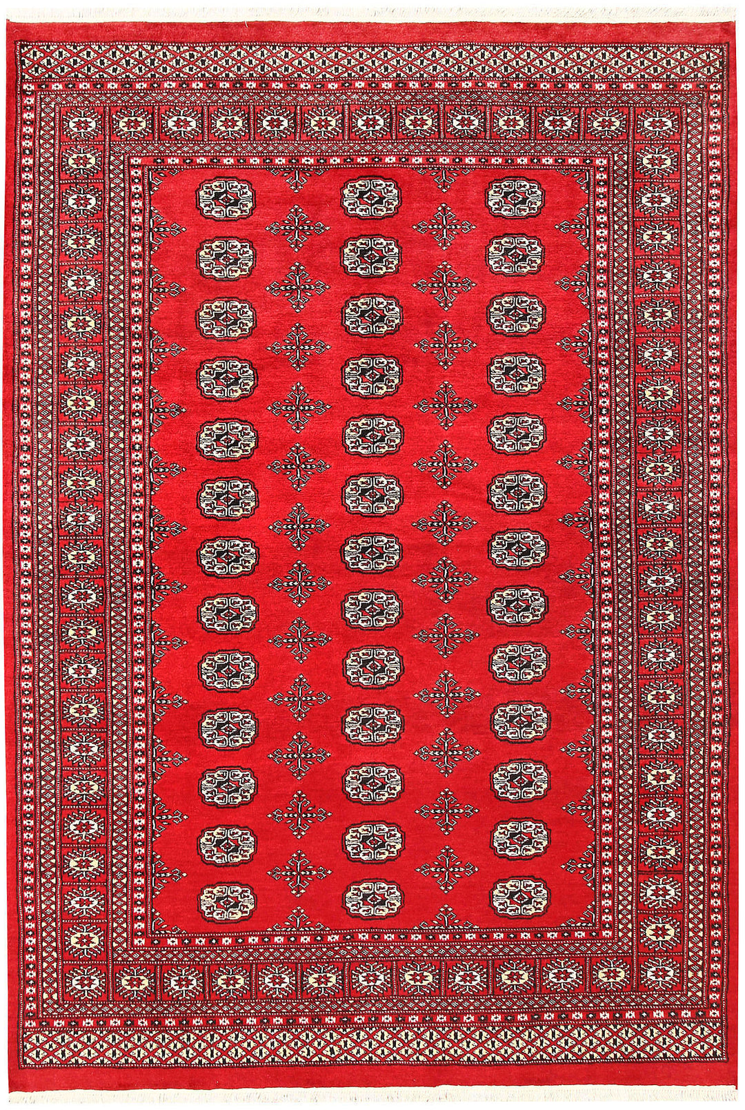 Red Bokhara 5' 7 x 8' 2 - No. 60558 - ALRUG Rug Store
