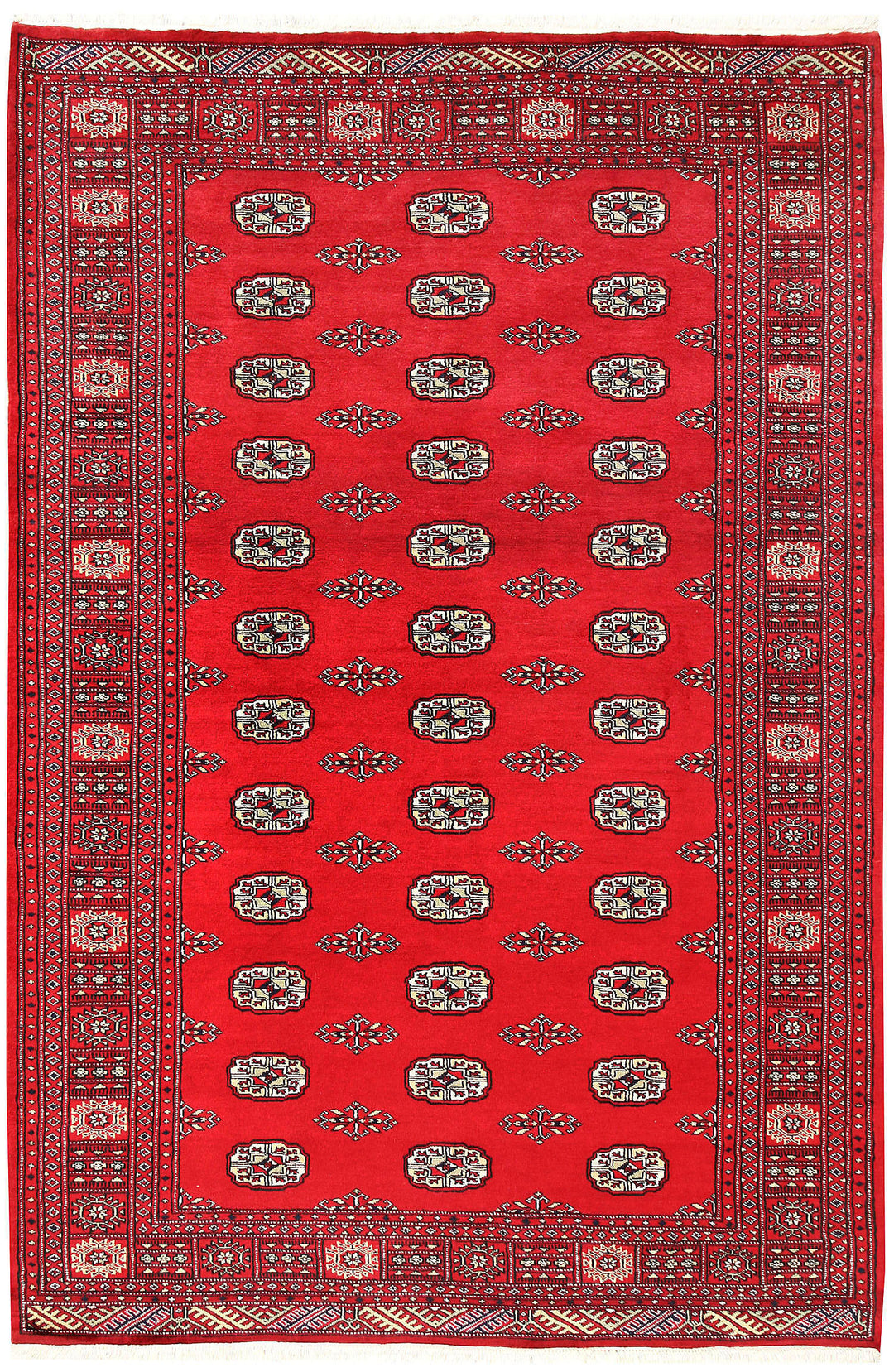 Firebrick Bokhara 5' 7 x 8' 3 - No. 60571 - ALRUG Rug Store