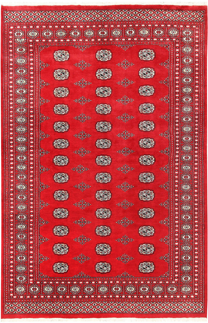 Firebrick Bokhara 5' 6 x 8' 2 - No. 60572 - ALRUG Rug Store