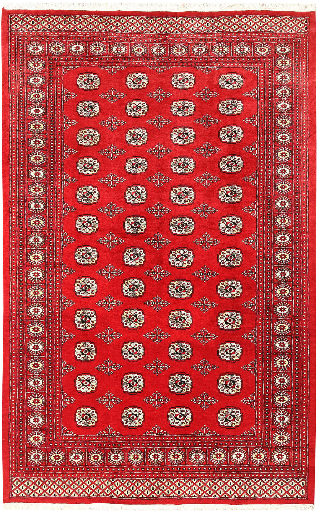 Firebrick Bokhara 5' 5 x 8' 6 - No. 60575 - ALRUG Rug Store
