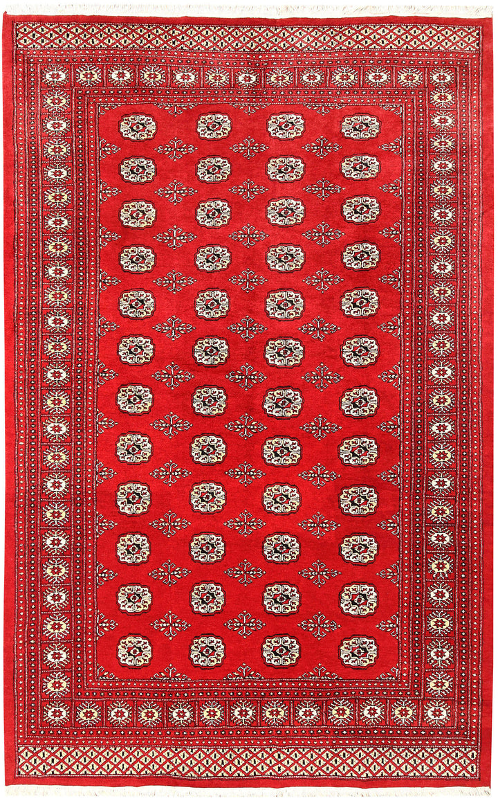Firebrick Bokhara 5' 5 x 8' 6 - No. 60575 - ALRUG Rug Store