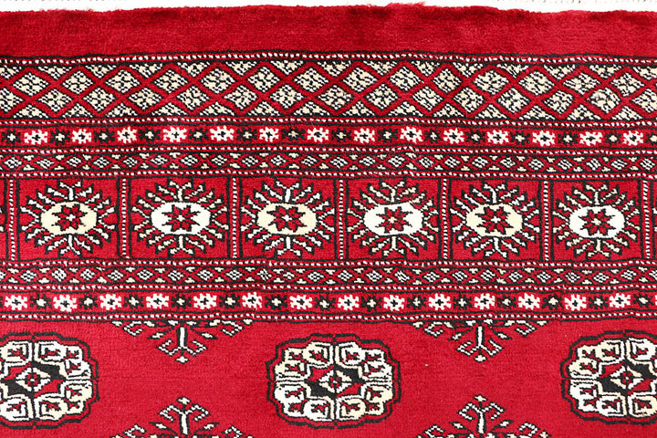 Crimson Bokhara 5' 5 x 8' 1 - No. 60578 - ALRUG Rug Store