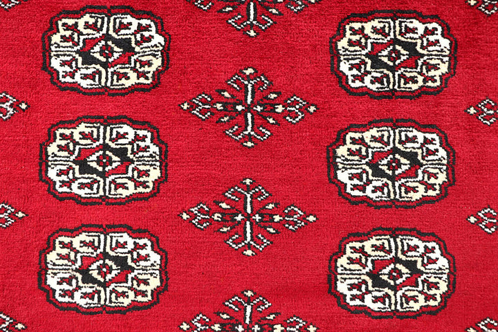 Crimson Bokhara 5' 5 x 8' 1 - No. 60578 - ALRUG Rug Store