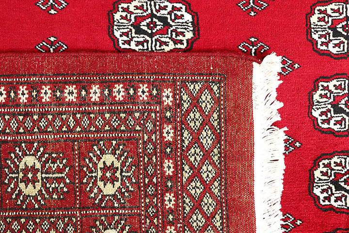 Crimson Bokhara 5' 5 x 8' 1 - No. 60578 - ALRUG Rug Store