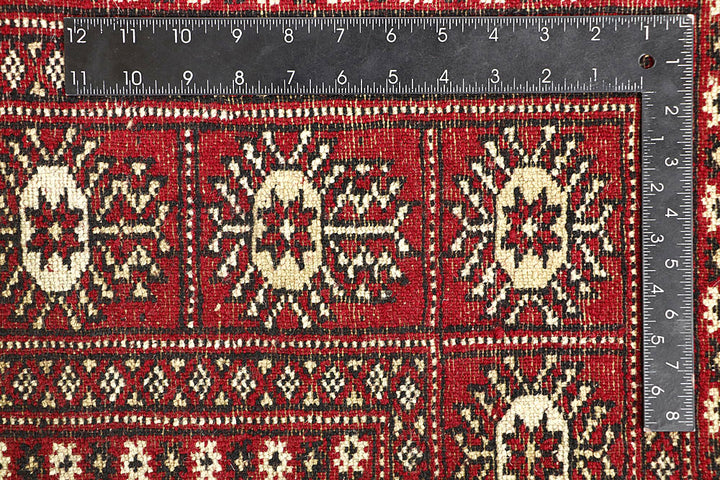 Crimson Bokhara 5' 5 x 8' 1 - No. 60578 - ALRUG Rug Store