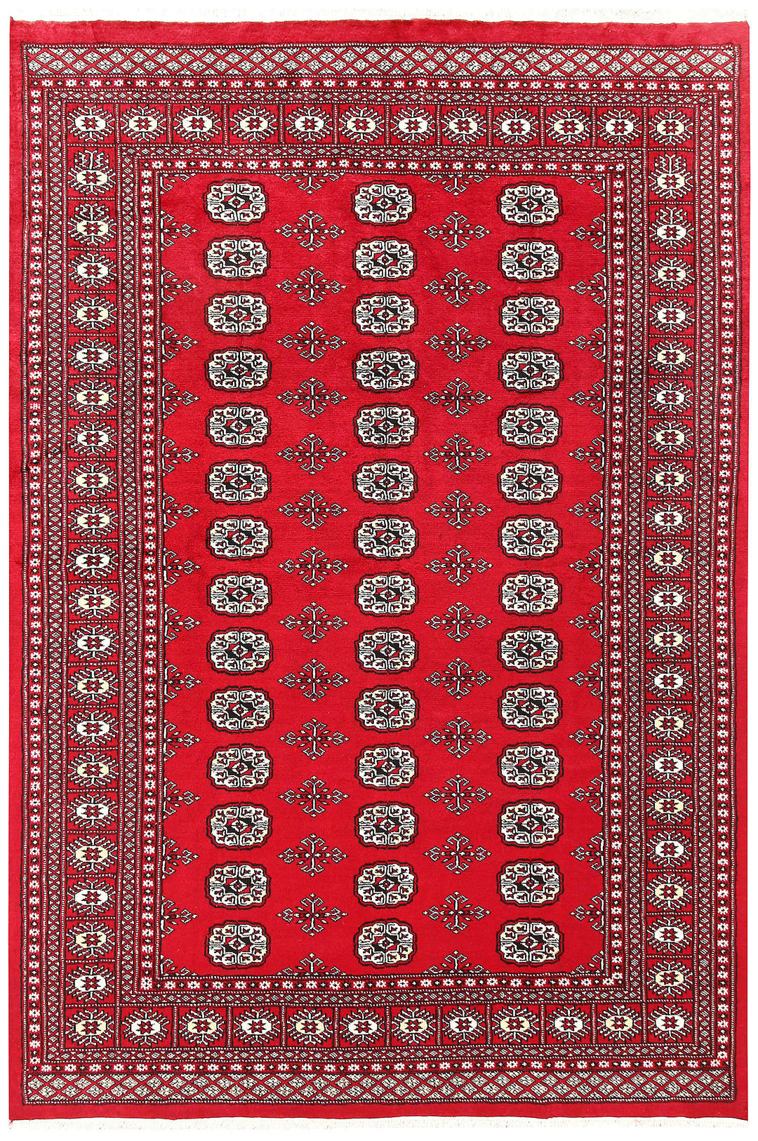 Crimson Bokhara 5' 5 x 8' 1 - No. 60578 - ALRUG Rug Store