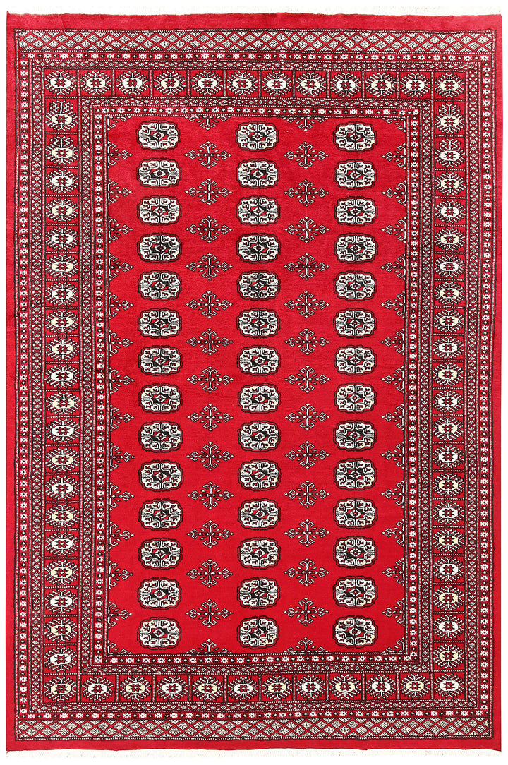 Crimson Bokhara 5' 5 x 8' 1 - No. 60578 - ALRUG Rug Store