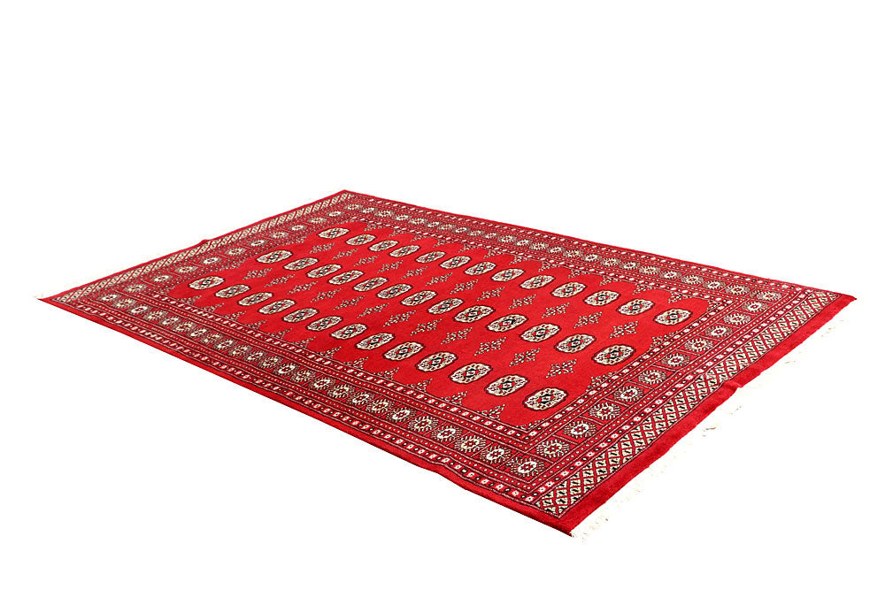 Red Bokhara 5' 5 x 8' 3 - No. 60580 - ALRUG Rug Store