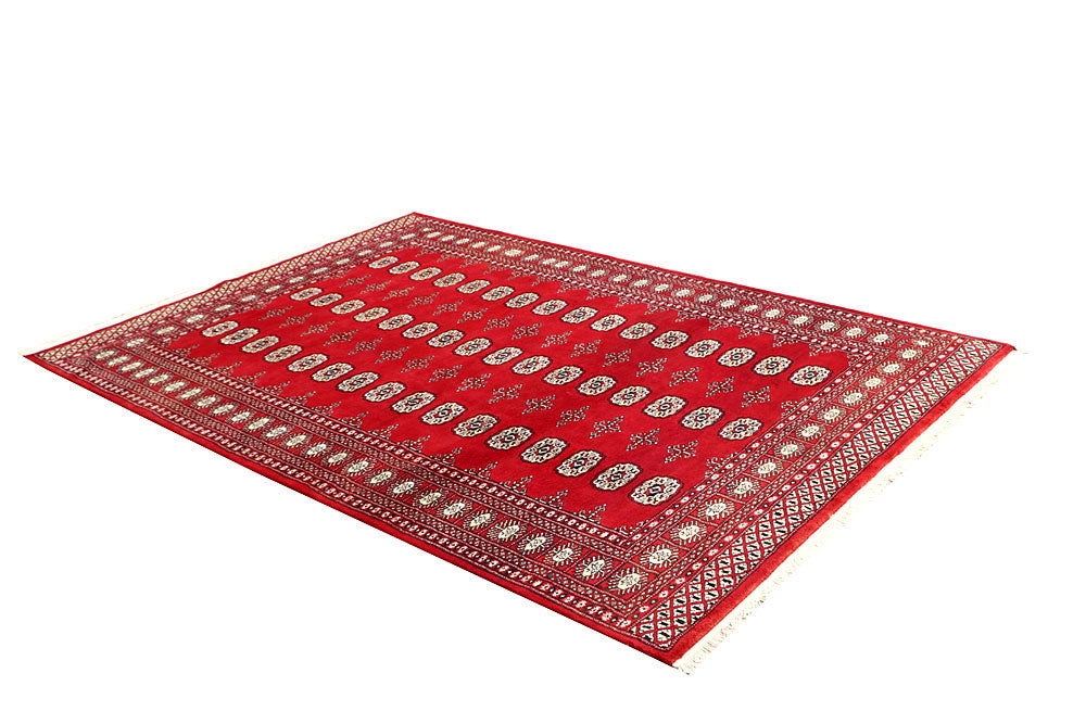 Red Bokhara 5' 6 x 7' 10 - No. 60581 - ALRUG Rug Store