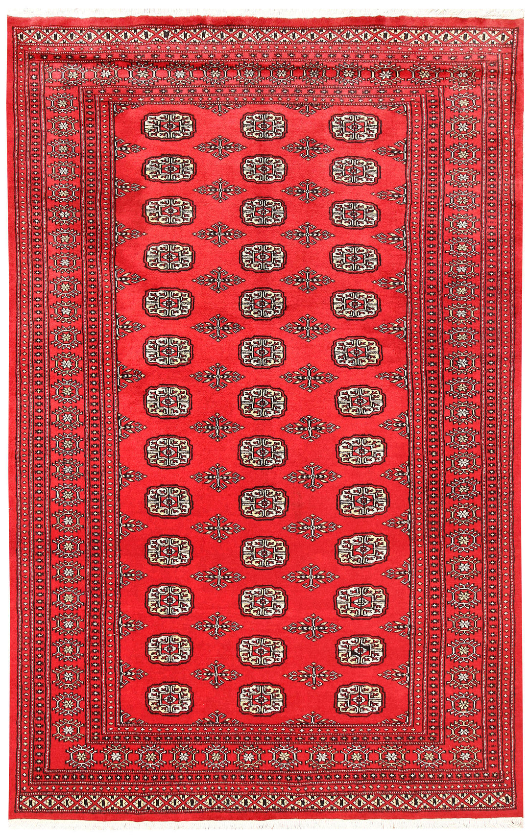 Red Bokhara 5' 5 x 8' 5 - No. 60584 - ALRUG Rug Store