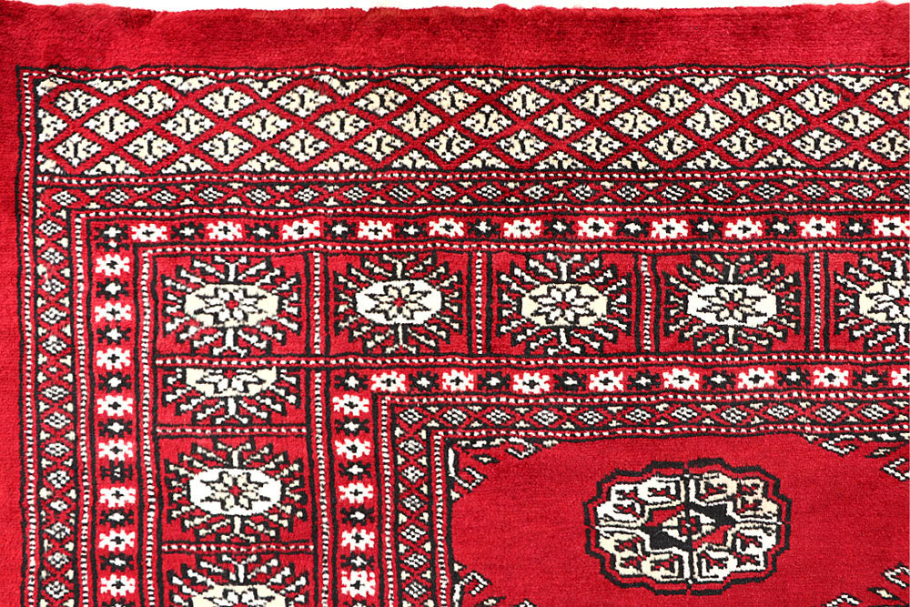 Firebrick Bokhara 5' 7 x 7' 4 - No. 60586 - ALRUG Rug Store