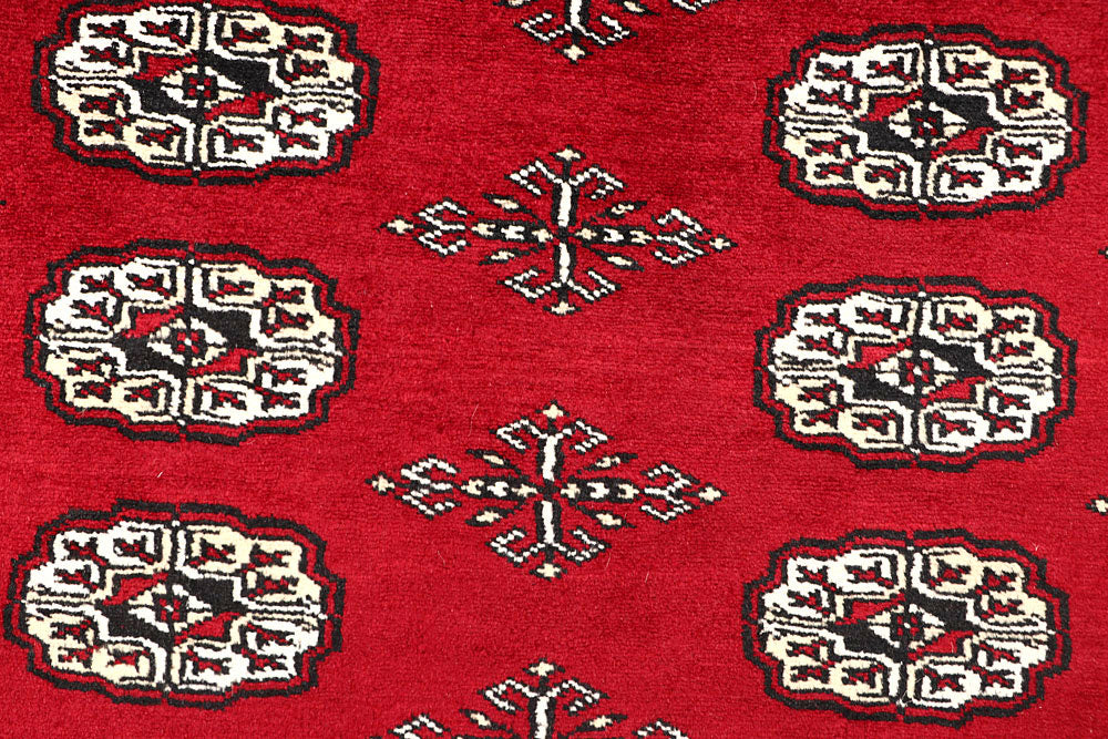 Firebrick Bokhara 5' 7 x 7' 4 - No. 60586 - ALRUG Rug Store