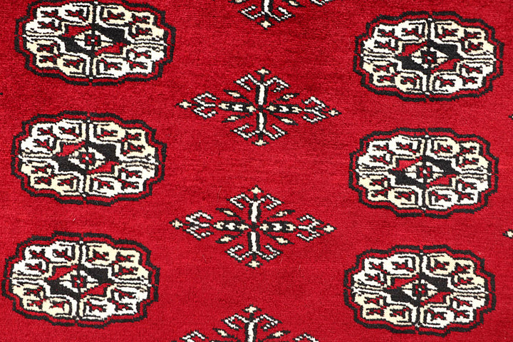 Firebrick Bokhara 5' 7 x 7' 4 - No. 60586 - ALRUG Rug Store