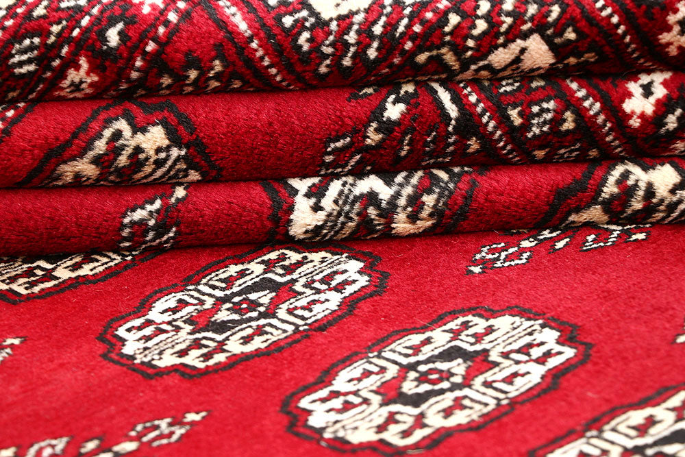 Firebrick Bokhara 5' 7 x 7' 4 - No. 60586 - ALRUG Rug Store