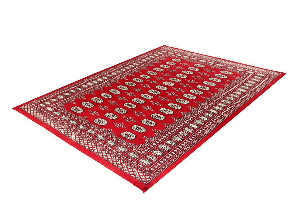 Firebrick Bokhara 5' 7 x 7' 4 - No. 60586 - ALRUG Rug Store