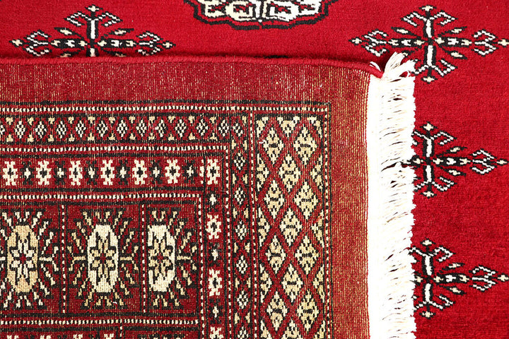 Firebrick Bokhara 5' 7 x 7' 4 - No. 60586 - ALRUG Rug Store