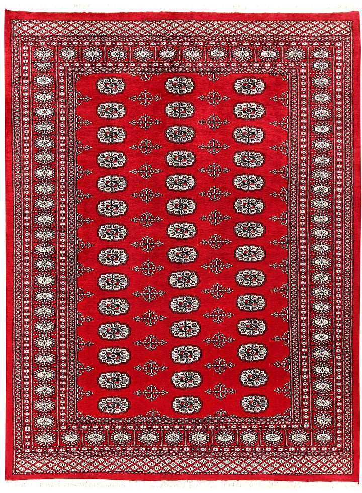 Firebrick Bokhara 5' 7 x 7' 4 - No. 60586 - ALRUG Rug Store